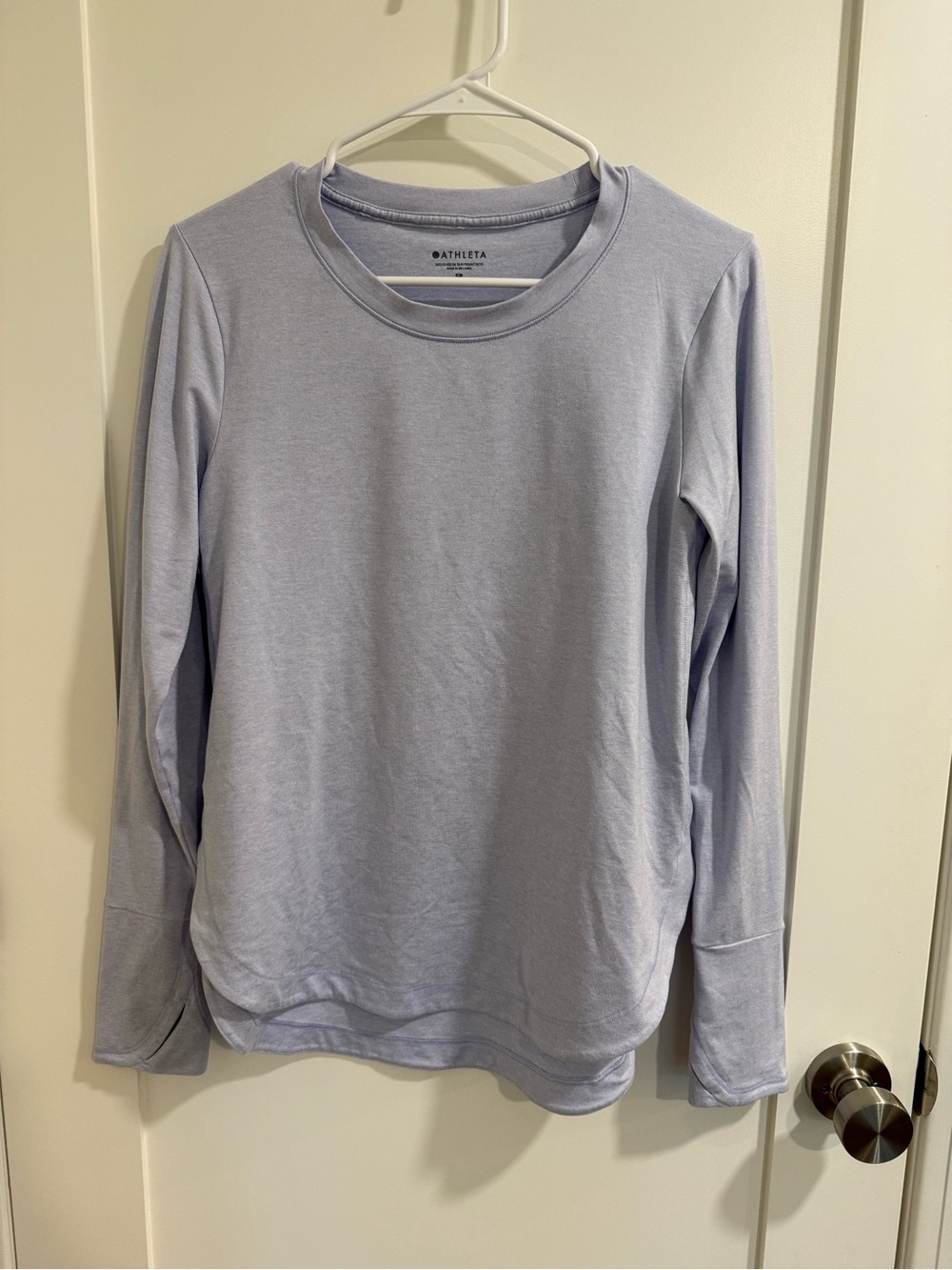 Athleta Uptempo Lavender Long Sleeve Shirt Small